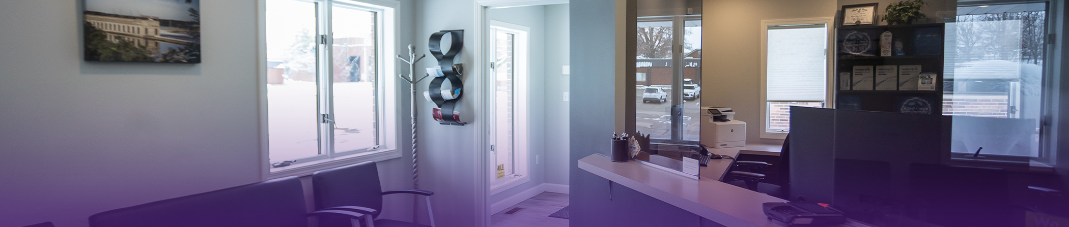 Welcoming reception area at Keokuk Family Dentistry