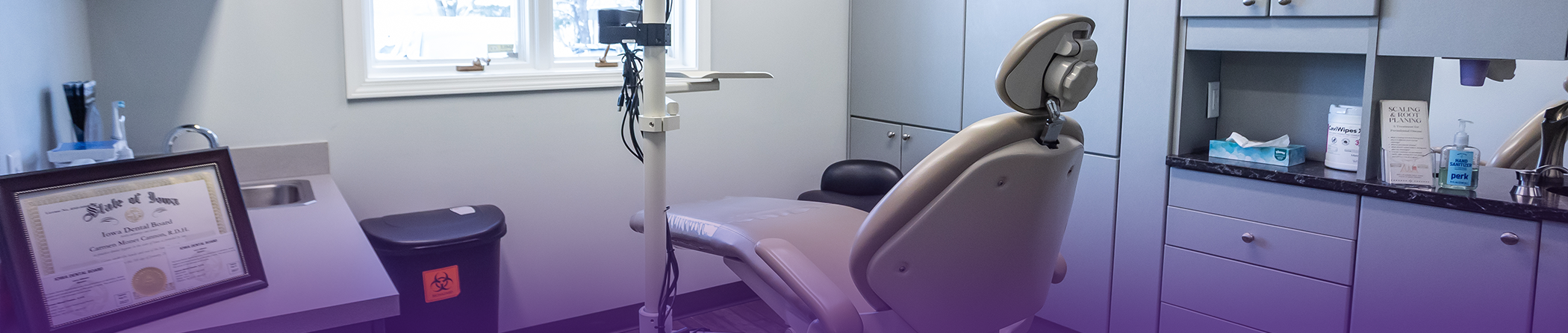 Dental exam chair